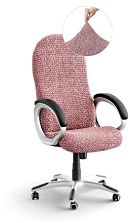 PAULATO - Funda para Silla de Oficina y Gaming en Microfibra de un Solo Color, Tejido antiarañazos Lavable a máquina, tecnología WavyTech, certificación Oeko-Tex, Made in Italy - Rosa Antiguo
