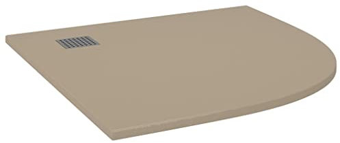Duschtasse Duschwanne SMC 90x90 cm Brausewanne Brausetasse Duschbecken Dusche Wanne Bad Badezimmer Niedrige Schwelle 9cm Ablauföffnung, für bodengleiche ebenerdige Dusche