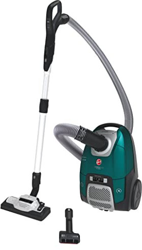 Hoover H-Energy 500 HE530ALG, Aspirapolvere a Slitta con Borsa, Verde