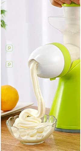 Samnuerly Ice Cream Maker Ménage Automatique Petit Portable Manuel Presse-Crème Glacée, Usage Domestique