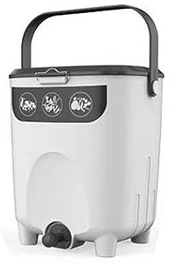 Schnellkomposter Komposteimer Bokashi Kompost-Starter-Set, Ganzjahres-Komposter for Anfänger im Innenbereich, Kompostbehälter for die Arbeitsplatte in der Küche, Kompostierungsbehälter mit 1,1 Pfund K