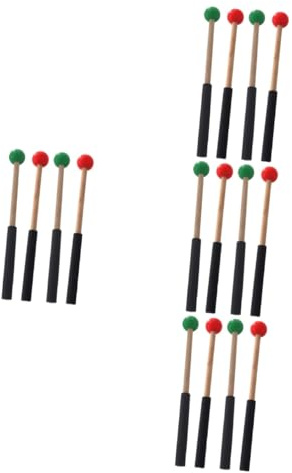 VICASKY 8 Pares palillo de instrumento de marimba de lengua mazos de marimba instrumentos musicales organos musicales bate mazos de de xilófono para niños caucho