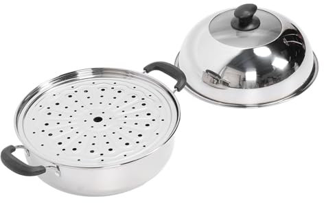 Pentola A Vapore Pentola A Vapore In Acciaio Inossidabile Con Coperchio Per Cuocere Deliziose Zuppe Stufati Addensati Pentole A Multiuso A 2 Livelli Per Pesce Panino Al