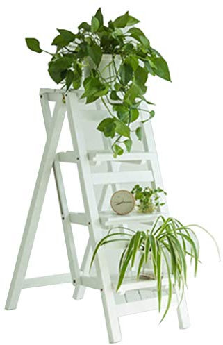 Échelle portative Pliante escabeau Tabouret Haut Pliant Chaise échelle escalier escabeau en Bois Massif élargi Multifonction étagère de Rangement de sécurité Cuisine Domestique intérieur Ascend,A