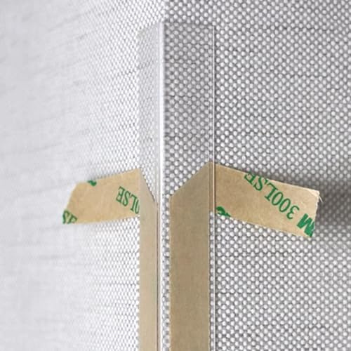 Winkelprofil selbstklebend, Transparenter Kantenschutzstreifen, L-förmiger Wand-Eckenschutz, Eckenschutz, Möbel-Stoßstangen-Dekorabdeckung, transparenter Eckenschutz, selbstklebender Kunststoff-Eckle