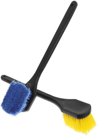 MAGICLULU 2 Piezas Cepillo de Limpieza de Neumáticos de Cepillo Ergonómico para Limpiar Llantas de Bicicleta y Motocicleta Rígidas para Limpieza Profunda