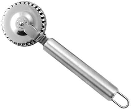 Rotella tagliapasta in acciaio inox per ravioli per pasticceria precisa per sigillare impasti per pasticceria domestica e tagliapasta professionale in acciaio inossidabile