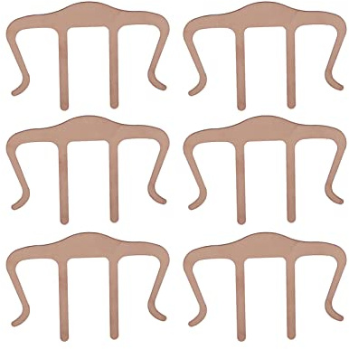 Notenheftklammern, Notenheft-Seitenhalter, Notenständerklammern, Premium-Edelstahl, leicht, langlebig, Seitenhalter für Musiker, Lehrer, Köche, Bronzefarbe, 6 Stück