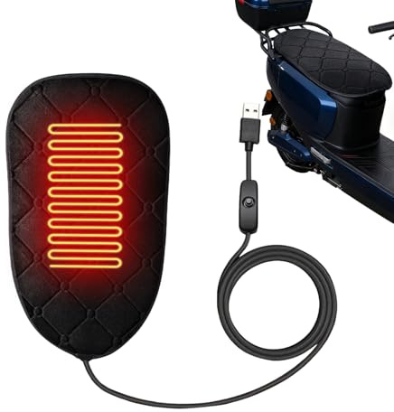 Générique Sitzpolster für Motorrad, beheiztes Sitzpolster für Motorrad, Scooter für kaltes Wetter – für Geländemotorrad, Quad, Schneemobil, Scooter, Reisen, Tourismus, Rennen, Stadt
