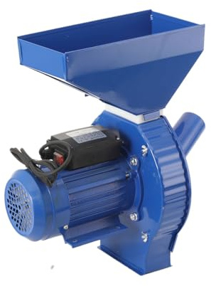 Lfhelper 1100W Elektrisch Getreidemühle Kornquetsche, Durchsatzmenge 240 kg/h, Schrotmühle Zerkleinerer für Getreide mit Vier Sieben, zur Tischmontage