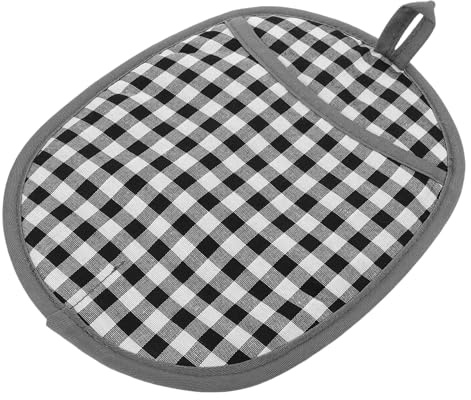SEWACC Heat Resistant Silicone Oven Mitts with Thick Cotton Lining, Non-Slip Square Pot Holders for Microwave and Oven Cooking, Heat-Insulated Gloves Suitable for Baking and Grilling
