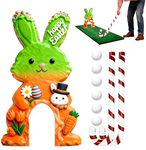 Generiskt golfspel set för barn – spel på vägen | party golfbana med bollar och racketar, för barn vuxna familj fest inomhus vardagsrum sovrum