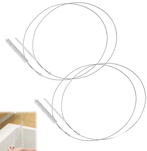 4 Stück Schlauchbürste, 100cm Flexible Reinigungsbürste Edelstahl | Multifunktionale Bürste für Strohhalme Rohre Schläuche Flaschen, Pfeifenreiniger Lang, Biegsam & Gründliche, Weiß