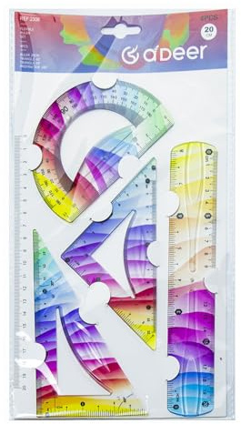 2 dubbla funktioner mjuk och styv linjal för konstnärer, ljusa nyanser hantverksverktyg med raka kanter och flexibel mätskala multifunktionell linjal set