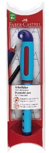Faber-Castell 149866 - Schulfüller für Linkshänder, Feder: L, Schaftfarbe: blau