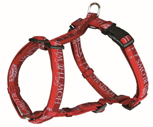 Trixie Modern Art H-Geschirr Follow your Nose, XS–S: 30–40 cm/10 mm, rot