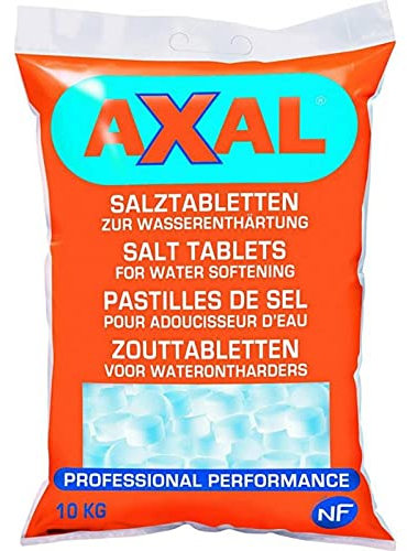 Axal Pastilles De Sel pour Adoucisseur d’Eau N°1 des Ventes 10Kg (Lot de 2)