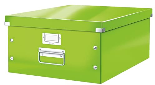 Leitz WOW Click And Store Förvaringsbox, A3, Med Lock, Grön, 60450054