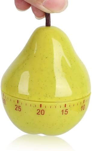 60 minuters mekanisk kökstimer, päronformad mekanisk roterande larm Matlagning Timer Count Down Timer för matlagning, bakning, inlärning