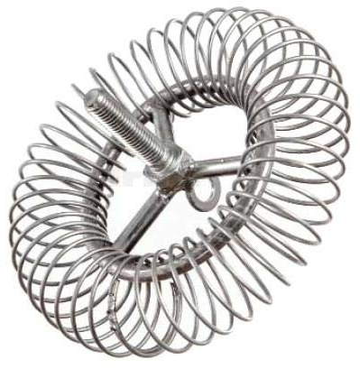 BSD Shornstein Reinigung Federbürste, Kaminbesen, Schornsteinbesen - M12 Gewinde und Öse - 160mm