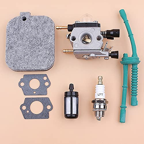 Luxuypon Vergaserdichtung Luftfilter Kraftstoffschlauch Filtersatz passend für STIHL BG45 BG46 BG55 BG65 BG85 BR45C SH55 SH85 Laubbläser 42291200606