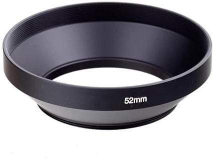 Paraluce in metallo Grandangolo 49mm 52mm 58mm 55mm 62mm 67mm 72mm 77mm 82mm Paraluce for fotocamera (Size : 82mm, Color : Wide-Angle hood)