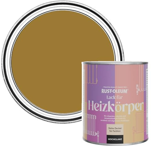 Rust-Oleum Yellow Heat Resistant Radiator Paint in Gloss Finish - Wet Harvest 750ml