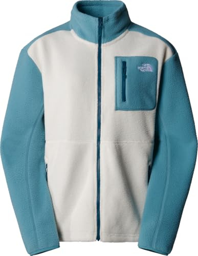 The North Face NF0A88429IE1 Women’s Yumiori Full Zip Sweatshirt Damen White Dune/Algae Blue/M Größe L