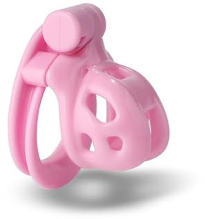 Chastity Cage Uomo Gabbia Pene Sissy Cintura Di Castità Maschile Cock Cage Erotitici Sexy Per Coppie (Pink)