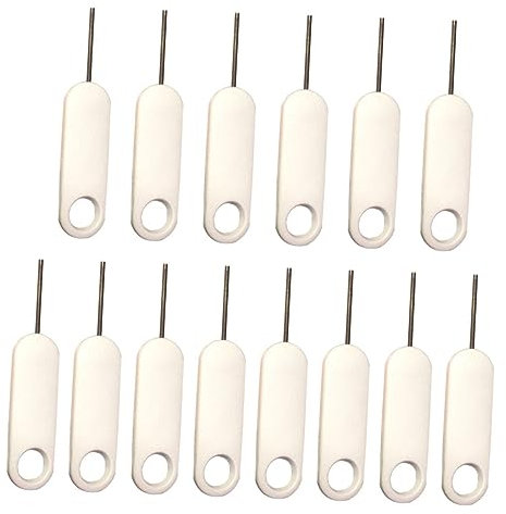 Uonlytech 20pezzi Strumenti Espulsione Scheda Sim in Acciaio Inossidabile e ABS Robusto per Rimozione Facile Cartelle Sim Smartphone di Varie Marche Design Sicuro e Durevole