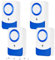 vvhippo Repelente de plagas ultrasónico, 4 unidades, repelente de insectos, protección contra mosquitos interiores, para mosquitos, arañas, cucarachas, ratones, insectos