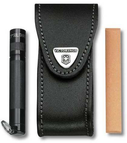 Victorinox Zubehör Gürteletui Leder mit Seitentasche, 4.0520.32