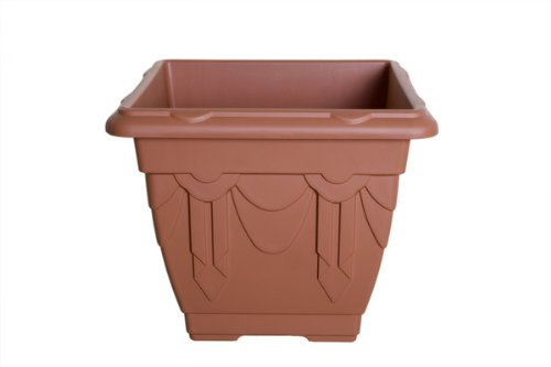 Whitefurze G02042 41cm Square Venetian Planter - Terracotta