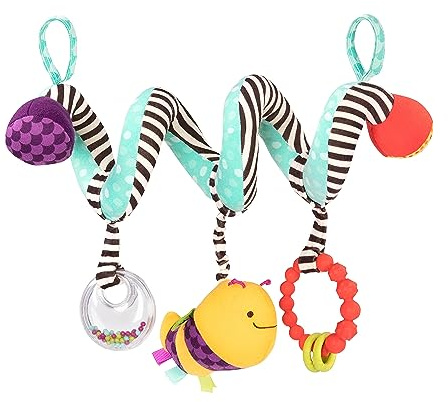B. toys - Wiggle Wrap - Juguete para Cochecito - Juguete Envolvente - Actividades sensoriales - Móvil para Cochecito de bebé - 0 Meses +