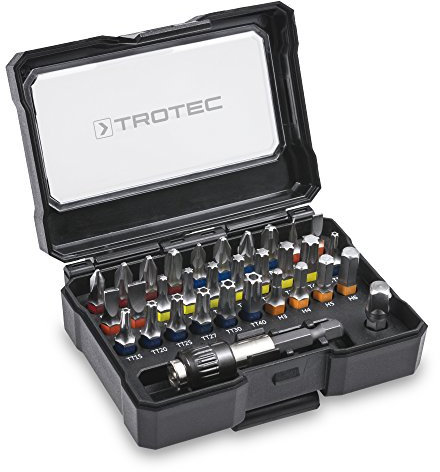 TROTEC Juego de 32 puntas para taladros atornillador PSCS