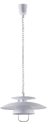 Ceiling Light 'Nadija' dimmable (Modern) in White Made of Metal for e.g. Kitchen (1 Light Source, E27) from Lindby | Pendant Lighting, lamp, Hanging lamp, lamp, Ceiling lamp, Hanging Light