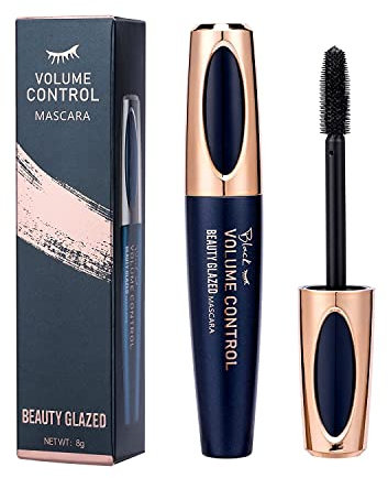 4D Silk Fiber Wimperntusche, Extra Long Lash Verlängerung & Volumen Eyelash Mascara Wasserdicht Langlebig Natürlich Augen Make-up Not Blooming