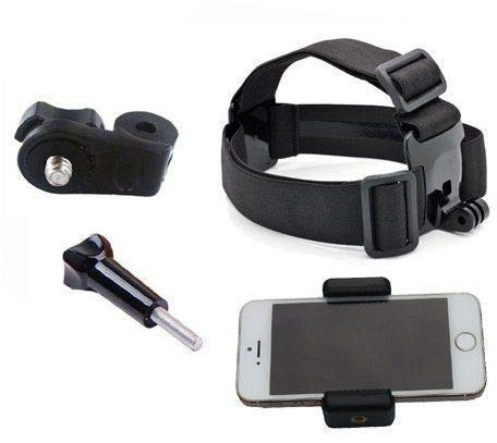 Multi-Function Adjustable Belt Cellphone Selfie Head Mount Strap for Gopro Hero 8 7 6 5 4 3 2/Sony Action Cam/Cell Phone/iPhone 13 12 11 Pro Max XR XS Max X 8 7 6 Plus/Samsung LG Huawei