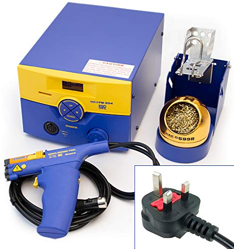 Hakko FM-204 Self Containted Desoldering Station and Desoldering Tool 230V BS Plug