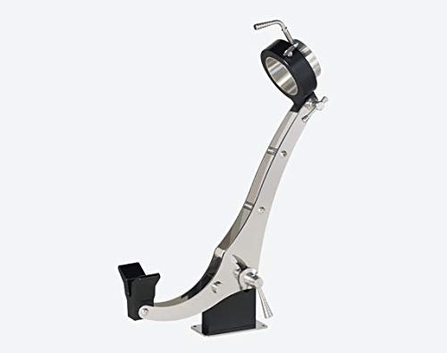 BRICOMIRAS JAMONERO Soporte Elite Inoxidable (SIN Base), Ideal para HOSTELERÍA, para Fijar EN Cualquier Base, Acero Inoxidable AISI-304 Y Polietileno PE-500