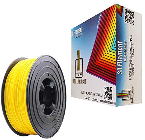 OWL-Filament 3D-Drucker PLA 1,75mm 1kg Spule Rolle (Gelb)