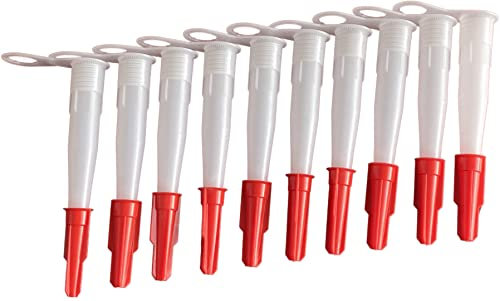 20 Stück Kartuschendüse, Kartuschenspitze, Kartuschentülle, Silikonspitze, Silikondüse für Kartuschen wie Klebekartuschen, Silikonkartuschen usw. mit Kappe