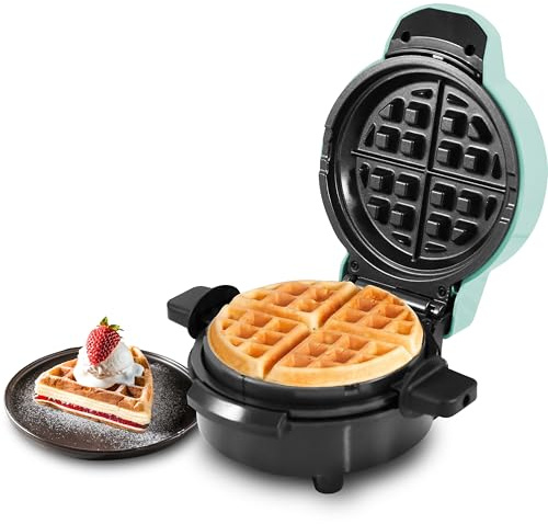 Elite Gourmet EWM380M Nonstick Stuffed Waffle Maker, 1.5-Inch Jumbo, Mint