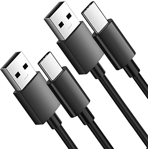 ACAGET 2Pcs USB Typ-C Kabel (10mm Stecker) 1M für Rugged Smartphones | USB C Kabel Schnelles Aufladen und Übertragen für Blackview BV7100 BL8800 Pro BV7200 BV9200 BV5200 Pro BL6000 Pro BL5000 Pro