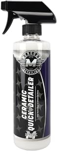 Ceramic Quick Detailer Spray 16 oz (Pack of 1) – Waterless Car Wash with SiO2 Technology | High Gloss Shine & Hydrophobic Protection | Safe on Paint, Plastic, Glass | Easy Spray & Wipe Auto Detailing