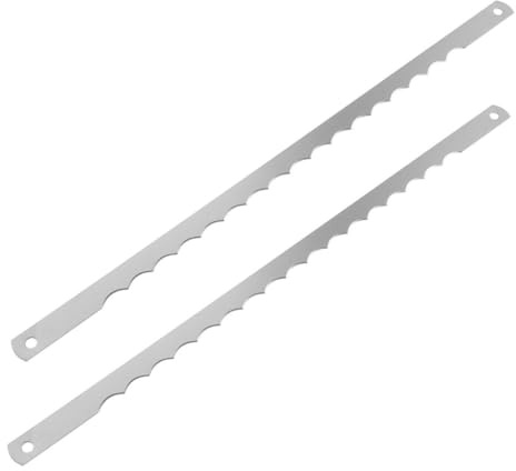 LABRIMP 2 Cuchillas para Cortador de Pan de Acero Inoxidable, 2 Piezas, Fácil de Limpiar y Lavar, Reemplazo para Máquina de Pan en Color Plata