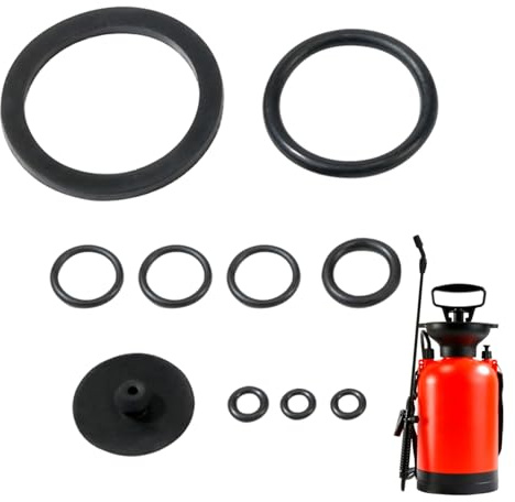 10 Stück Gartensprüher Dichtungsringe, Drucksprüher Ersatzteile für 3L 5L 8L Sprüher, Sprühgerät Zubehör, Gummidichtringe Dichtung Ersatzteilset für Gartenspritze