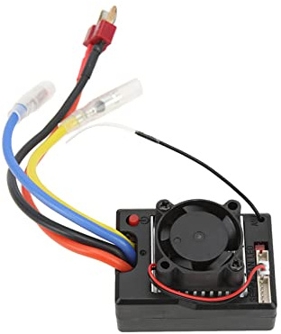 Phefop Placa de Circuito ESC Receptor 1/10 para Piezas de Actualización de Automóviles con Control Remoto, con Material Plástico, Operación Simple, Peso Liviano y Rendimiento Estable