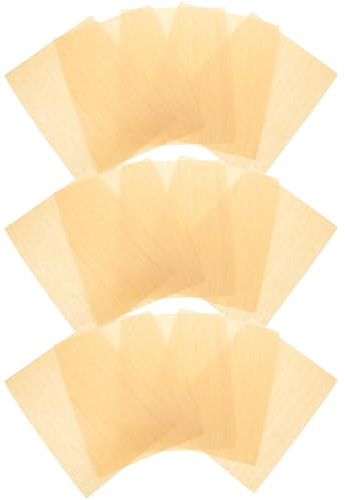 WOONEKY 15 Fogli Pavimento in Legno per Diorama, Assi Ultrasottili A5 per Modellismo Fai da Te, Accessori per Pavimentazione Miniature e Case delle Bambole