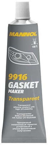 1x 85g Mannol Gasket Maker Transparent Dichtmasse Kleber Scheinwerfer Blink | 9916 (-40° Bis 180°C | Z.b. für Scheinwerfer), Schraubendreher Steckschlüsseleinsatz